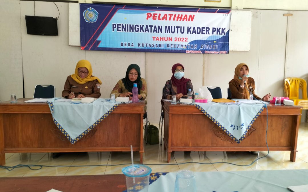 Pelatihan Mutu Kader Pkk Desa Kutasari