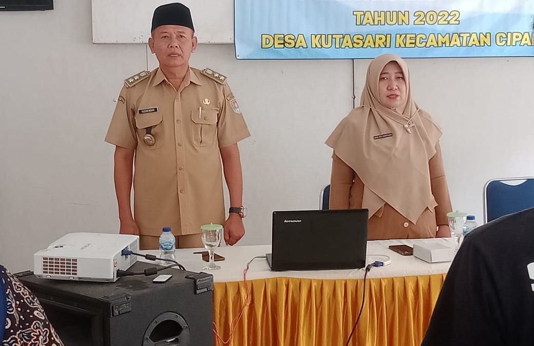 Sosialisasi Pencegahan dan penanganan Covid-19 Tahun 2022 Desa Kutasari-Kutasari