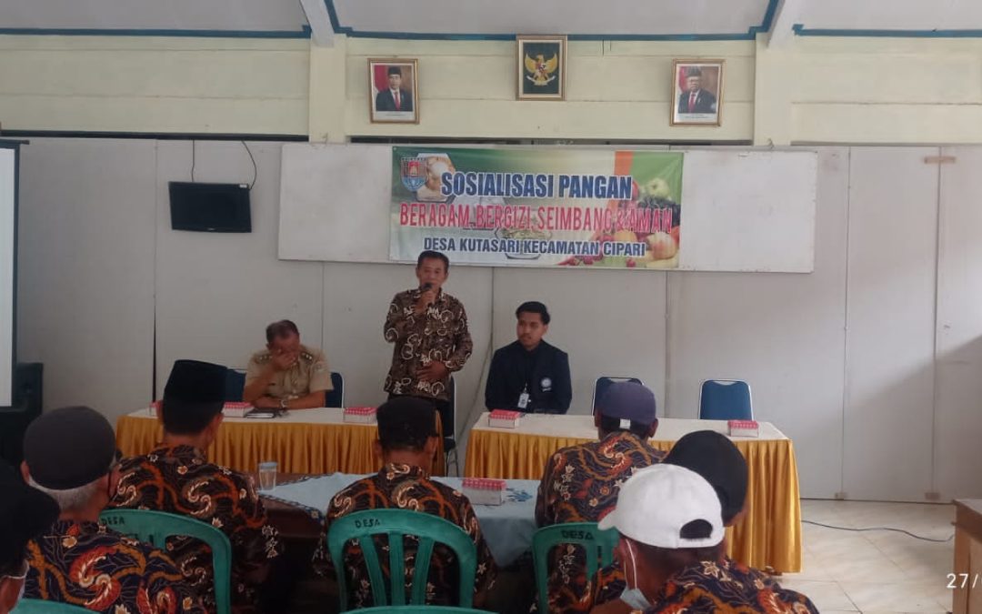 Sosialisasi pangan bergizi, beragam seimbang dan aman (B2SA)