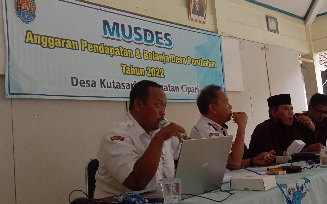 Musdes APBDes Perubahan Tahun 2022