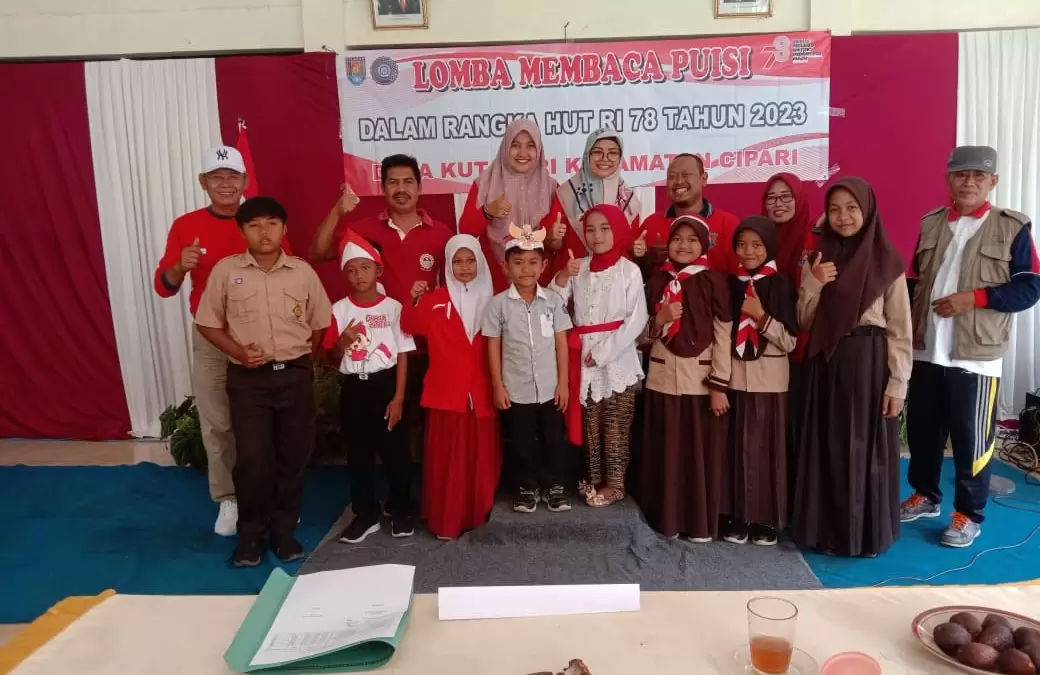 Mengukir Makna Kemerdekaan  Lomba Baca Puisi Meriahkan Peringatan HUT RI ke-78 di Desa Kutasari